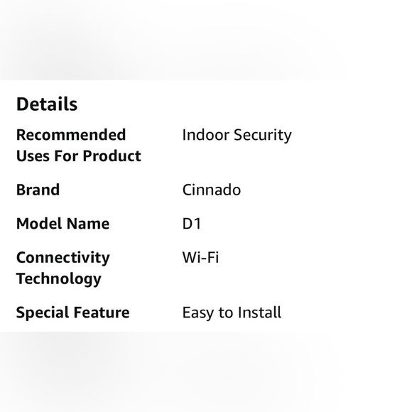 CINNADO Security Camera Indoor-2K 360° WiFi Cameras for Home Security - Picture 3 of 6